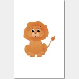 Cute lion Posters and Art